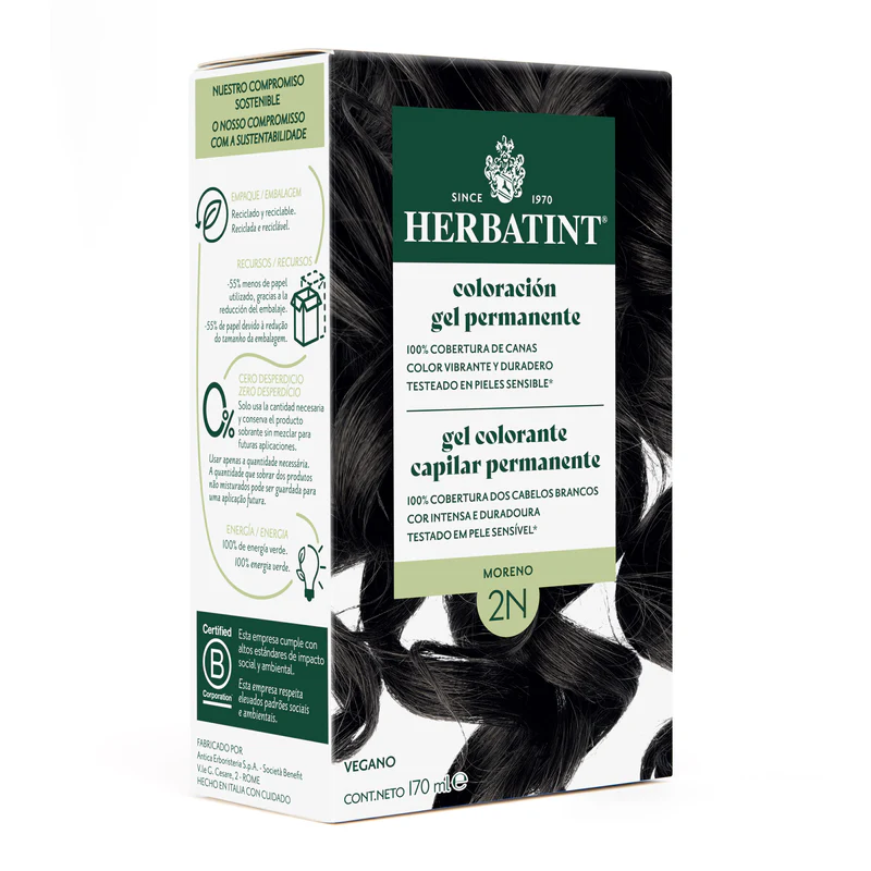 Tintura Herbatint Moreno Natural 2N