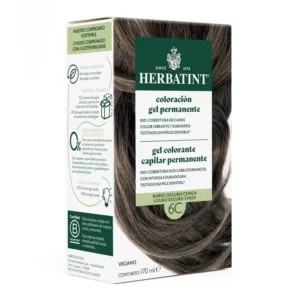 Tintura Herbatint Rubio Oscuro Ceniza 6C