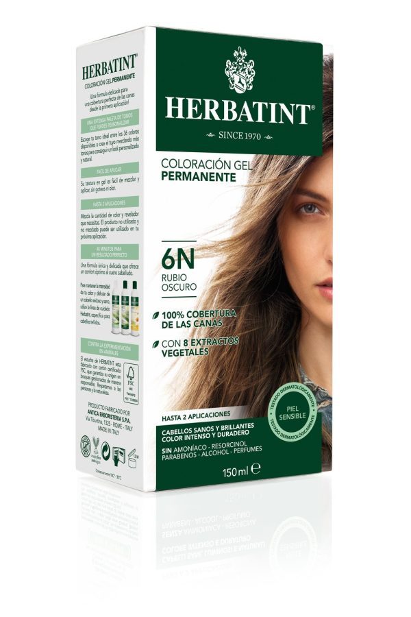 Tintura Herbatint Rubio Oscuro Natural 6N