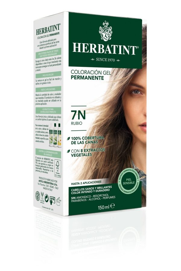 Tintura Herbatint  Rubio Natural 7N