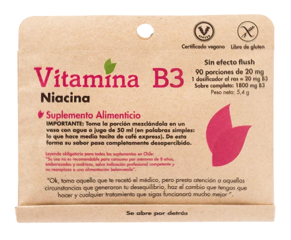 Vitamina B3  Niacinamida Dulzura Natural