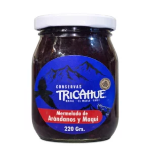 Mermelada de Maqui-Arándano Conservas Tricahue  220 gr