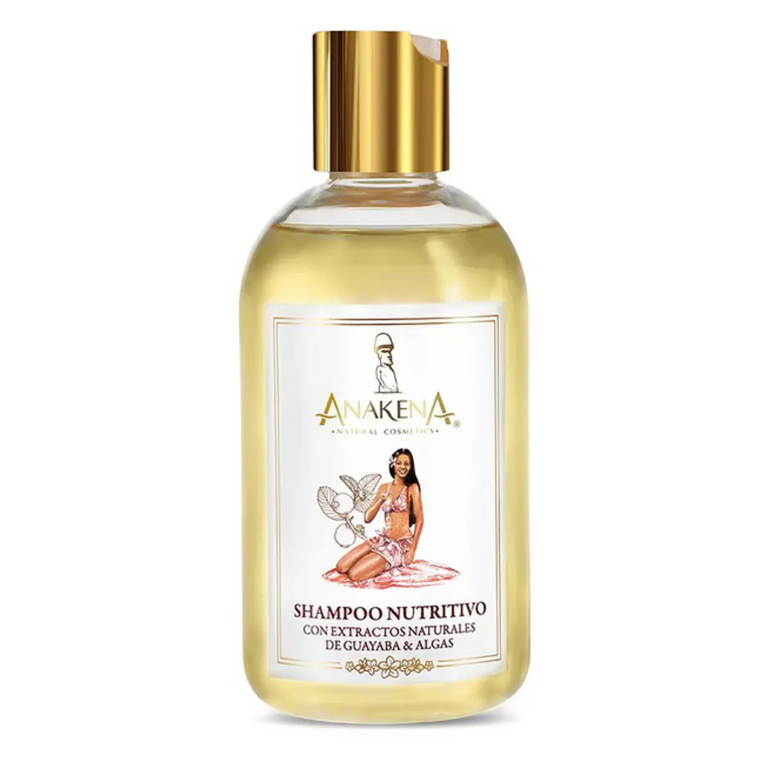 Shampoo Nutritivo y Reparador con Extractos de Guayaba y Algas Anakena 250 ml